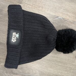 Star Wars Black Knit Beanie with Pom-Pom